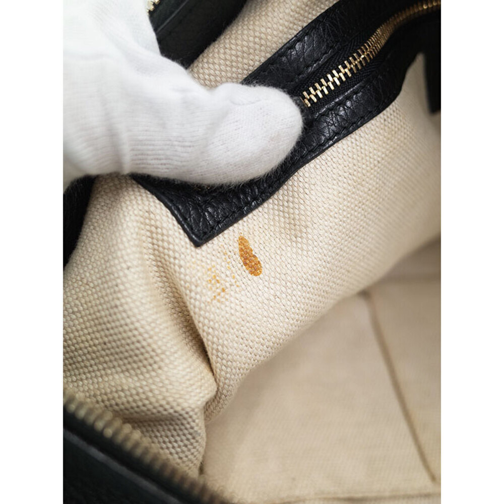 Gucci bag Leather GG Interlocking shoulder Tassel Soho - Picture 4 of 9